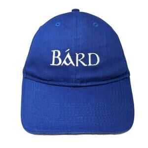 Bard Strapback Baseball Cap Blue One Size Embroidered 6 Panel Fersten Worldwide